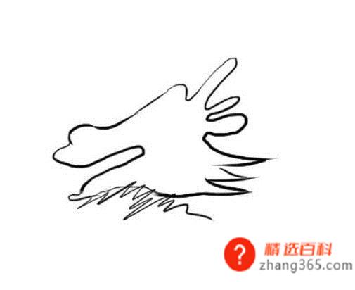 儿童简笔画：如何画龙的头部？