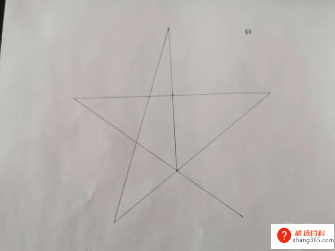 手绘标准的五角星