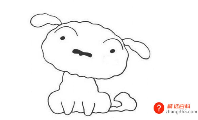 蜡笔小新小白怎么画(蜡笔小新中如何画小白)
