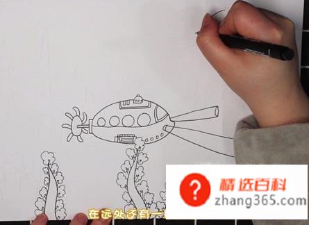 最简单的科幻画怎么画(海底城市科幻画操作方法)