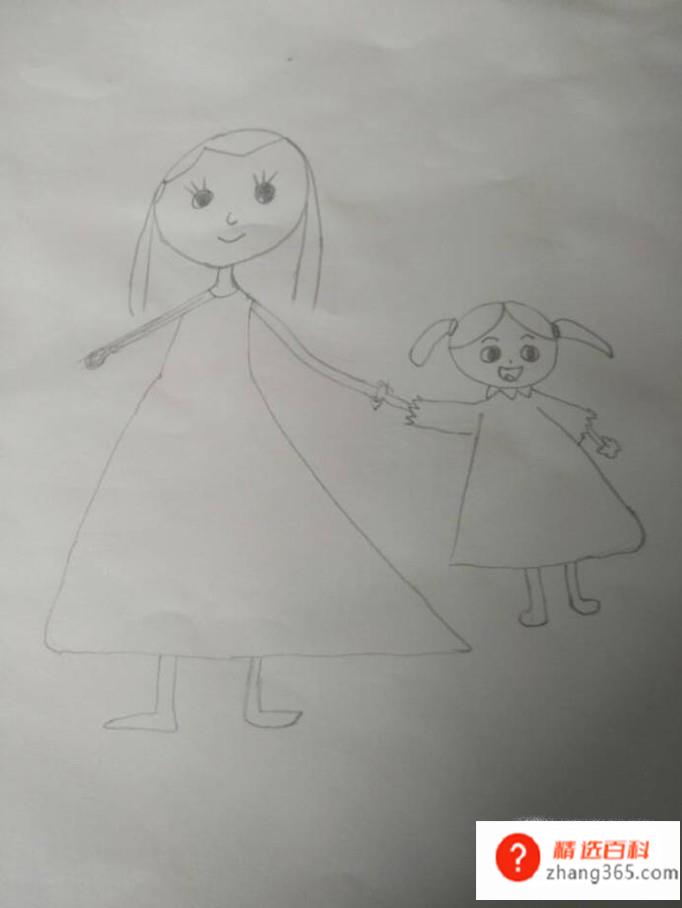 怎样画一幅母亲节送给妈妈的画