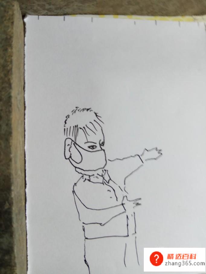 怎样画简笔画戴口罩？
