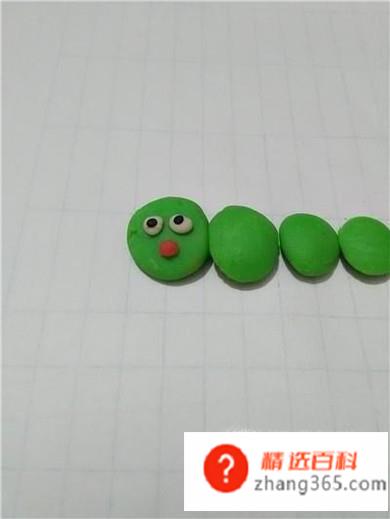 橡皮泥手工毛毛虫的做法