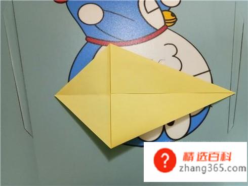 如何用折纸折V形飞镖