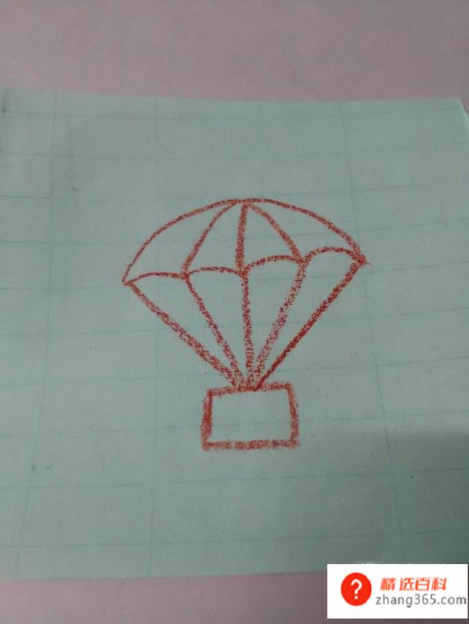 怎样画降落伞