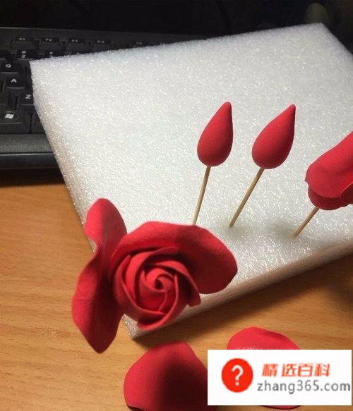 橡皮泥手工制作玫瑰花