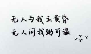 无人问我粥可温出处是什么(无人问我粥可温出处)